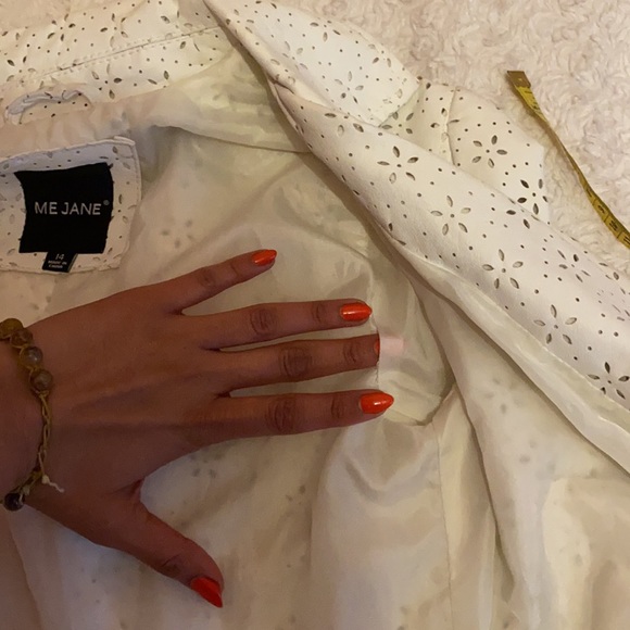 ✨ME JANE leather white jacket - Picture 5 of 11